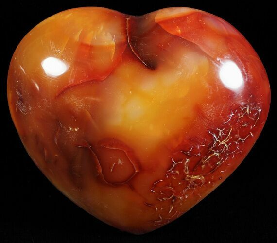 Colorful Carnelian Agate Heart #59556